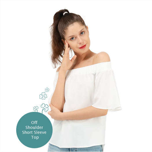 Off Shoulder Short Sleeve Top