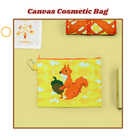 Canvas Cosmetic Bag