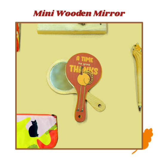 Mini Wooden Mirror