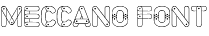 Meccano Font