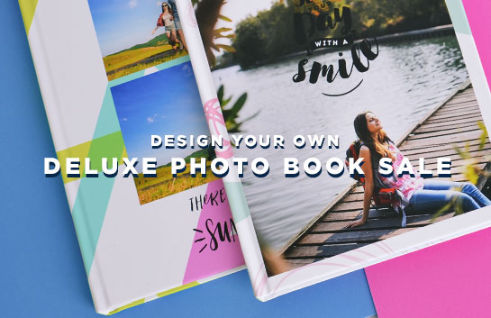 Design your own Deluxe Photo Book Sale