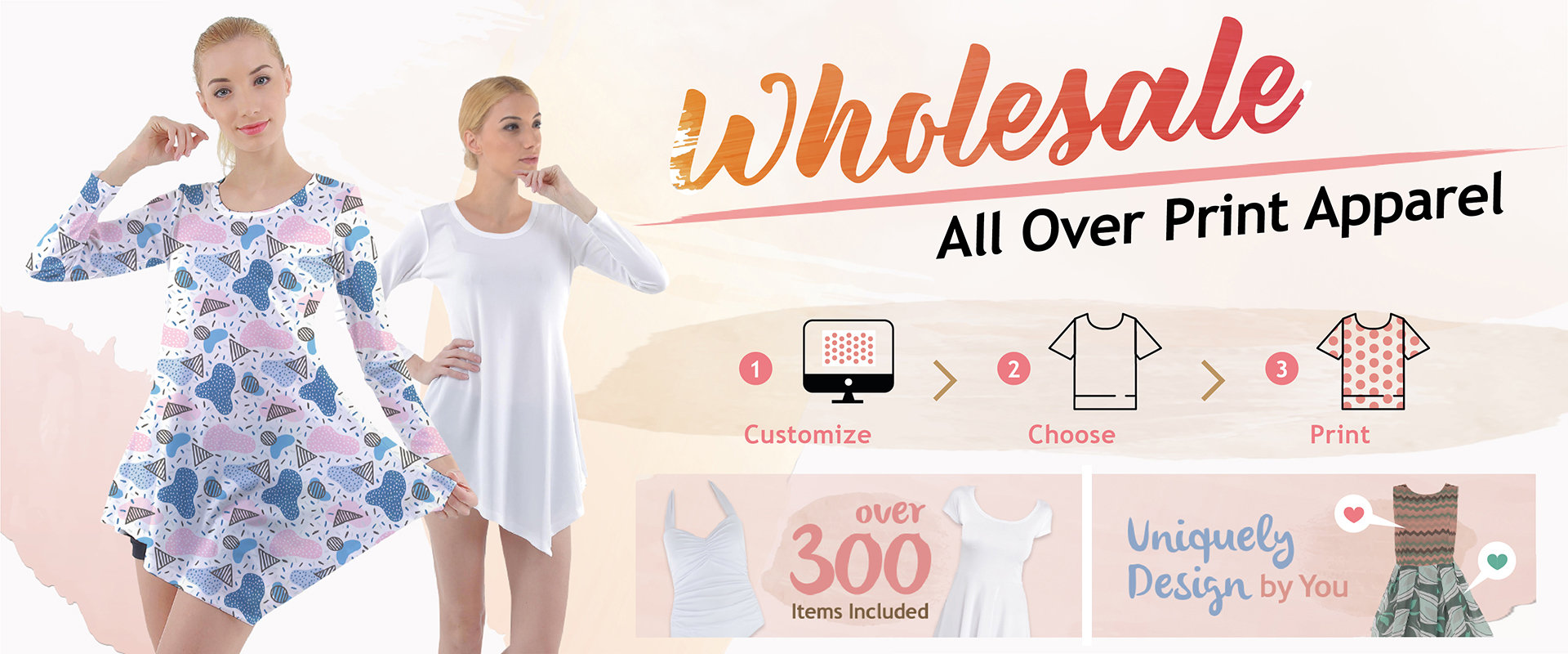 Wholesale all over print apparel