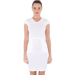 Capsleeve Drawstring Dress 