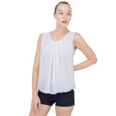 Bubble Hem Chiffon Tank Top