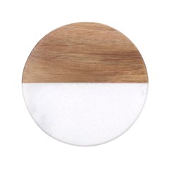 Classic Marble Wood Coaster (Round) 