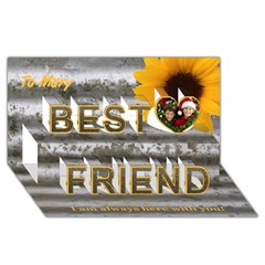 Best Friends 3D Greeting Card (8x4)