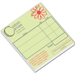 custom canvas receipts - Small Memo Pads