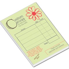 custom canvas receipts - Large Memo Pads