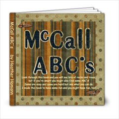 mccall  abc book 3 - 6x6 Photo Book (20 pages)