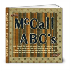 mccall  abc book 3 - 6x6 Photo Book (20 pages)