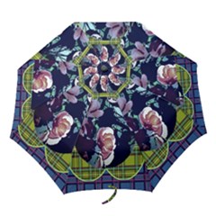 BLUE + GREEN UMBRELLA - Folding Umbrella