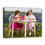 Girls in Bluebonnets - Canvas 16  x 12  (Stretched)