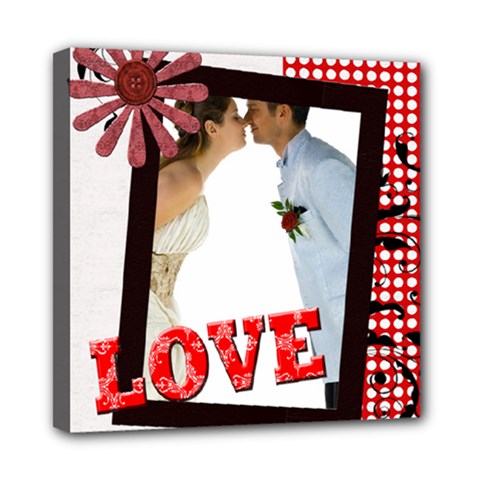 love,memory, happy, fun  - Mini Canvas 8  x 8  (Stretched)