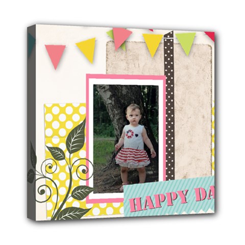 kids, love, family, happy, play, fun - Mini Canvas 8  x 8  (Stretched)