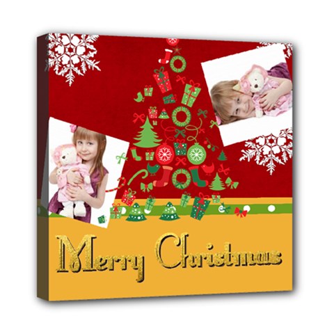 merry christmas, happy new year, xmas - Mini Canvas 8 x 8 (Stretched) merry christmas, happy new year, xmas - Mini Canvas 8 x 8 (Stretched)