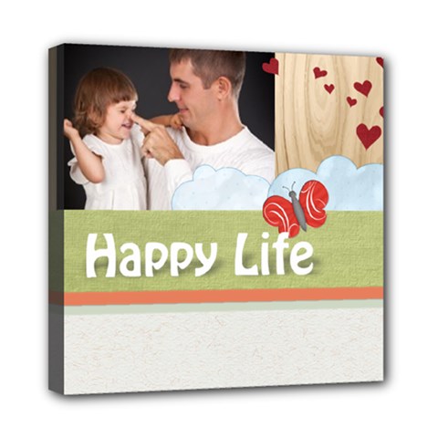 kids, fun, child, play, happy - Mini Canvas 8  x 8  (Stretched)