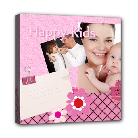 kids, fun, child, play, happy - Mini Canvas 8  x 8  (Stretched)