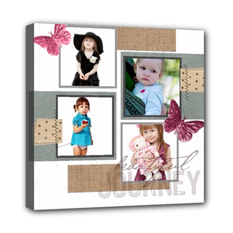 kids, love, family, happy, play, fun - Mini Canvas 8  x 8  (Stretched)