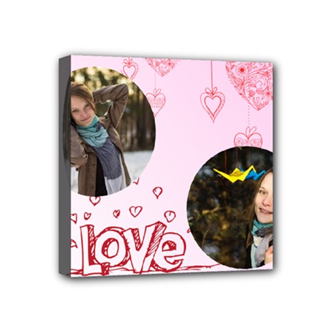 love - Mini Canvas 4  x 4  (Stretched)