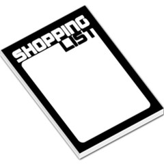 Shopping List - Black - Large Memo Pads