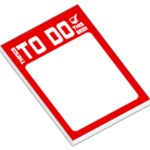 To DO List - Red - Large Memo Pads