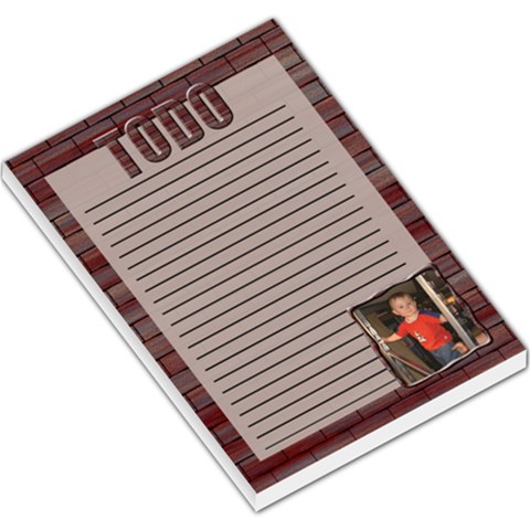 Brick Large Memo Pad By Chere s Creations