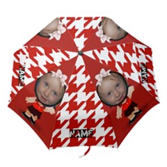 girls red folding umbrella