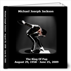 MJJ King of Pop - 12x12 Photo Book (100 pages)