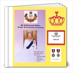  QE II Diamond Jubilee Medal -   Feb. 2.2013 - 8x8 Photo Book (20 pages)