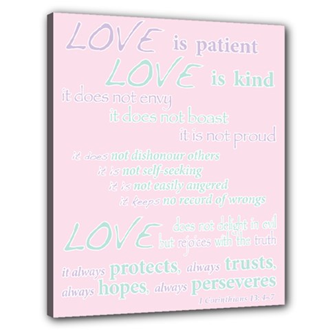 Church Bible Verse 1Cor - Canvas 24  x 20  (Stretched)