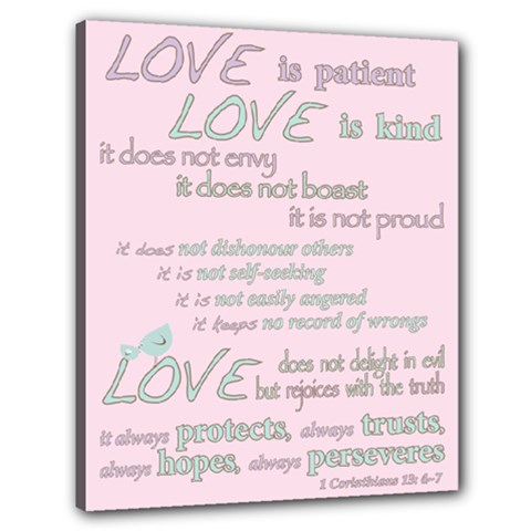 Church Bible Verse 1Cor No.2 - Canvas 24  x 20  (Stretched)