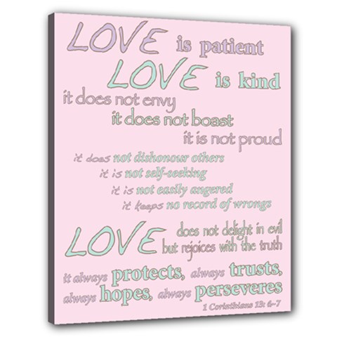 Church Bible Verse 1Cor No.3 - Canvas 24  x 20  (Stretched)