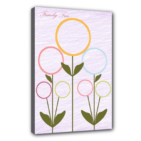 Family Tree (for girls) 18x12 Canvas - Canvas 18  x 12  (Stretched)