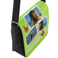 Flap Closure Messenger Bag (L) 