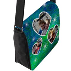 Flap Closure Messenger Bag (L) 