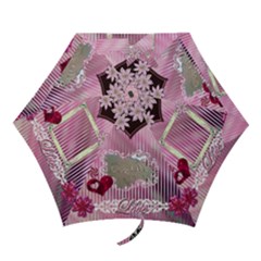 pink stripe Love mini umbrella - Mini Folding Umbrella