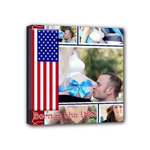 USA 4- july - Mini Canvas 4  x 4  (Stretched)