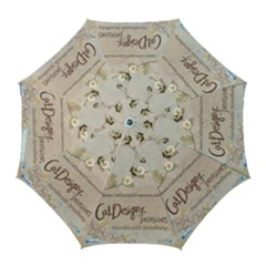 CatDesignz Treasures Golf Umbrella 2