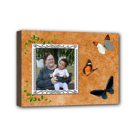 butterfly canvas 7x5 - Mini Canvas 7  x 5  (Stretched)