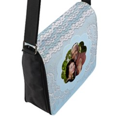 Flap Closure Messenger Bag (L) 