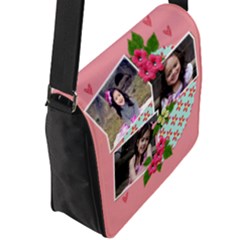 Flap Closure Messenger Bag (L) 