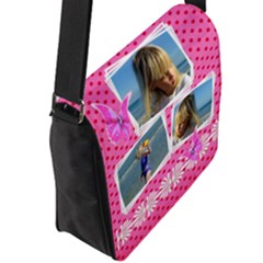 Flap Closure Messenger Bag (L) 