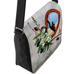 Flap Closure Messenger Bag (L) 