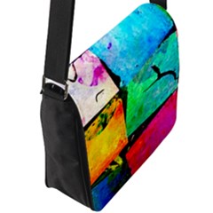 Flap Closure Messenger Bag (L) 