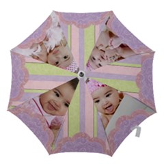 swirls & stripes umbrella - Hook Handle Umbrella (Small)