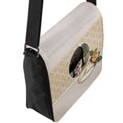 Flap Closure Messenger Bag (L) 