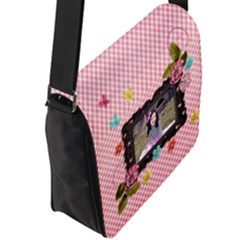 Flap Closure Messenger Bag (L) 