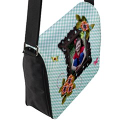 Flap Closure Messenger Bag (L) 