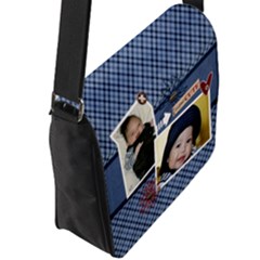 Flap Closure Messenger Bag (L) 