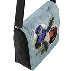 Flap Closure Messenger Bag (L) 